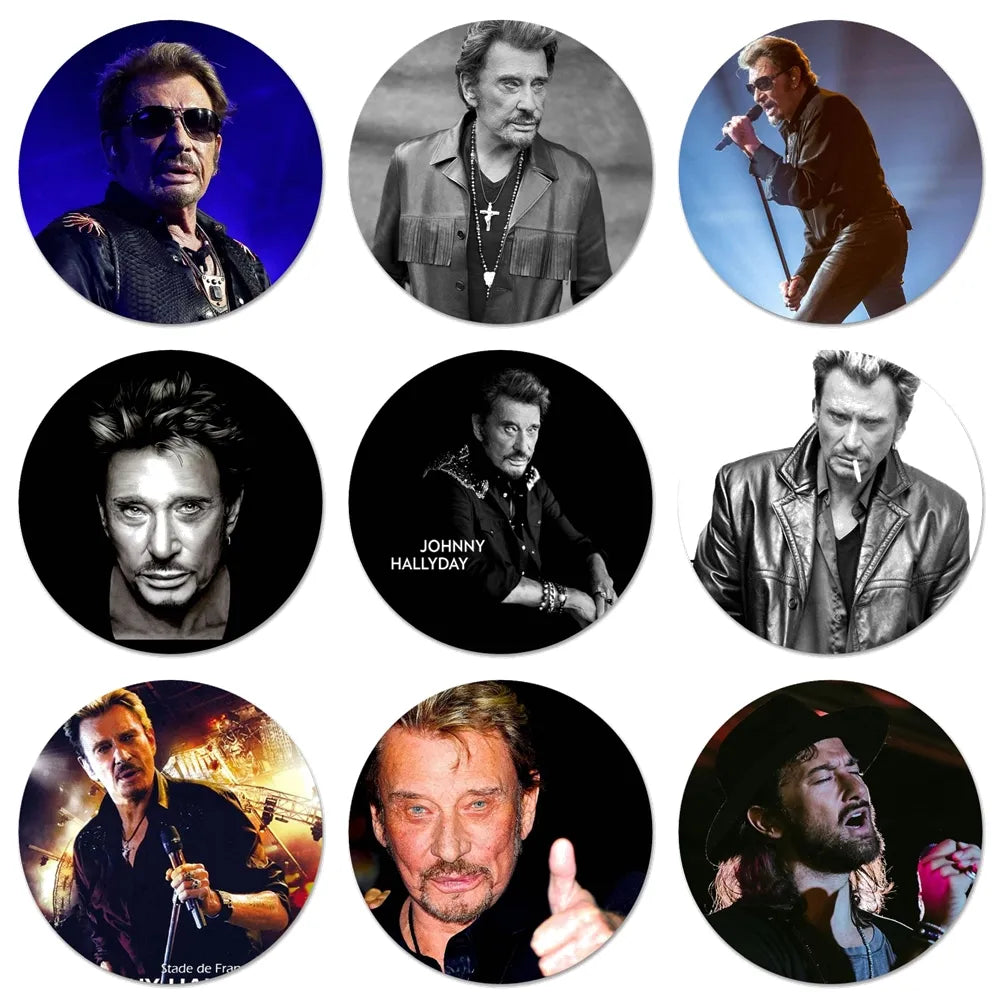 Autocollant Johnny Hallyday
