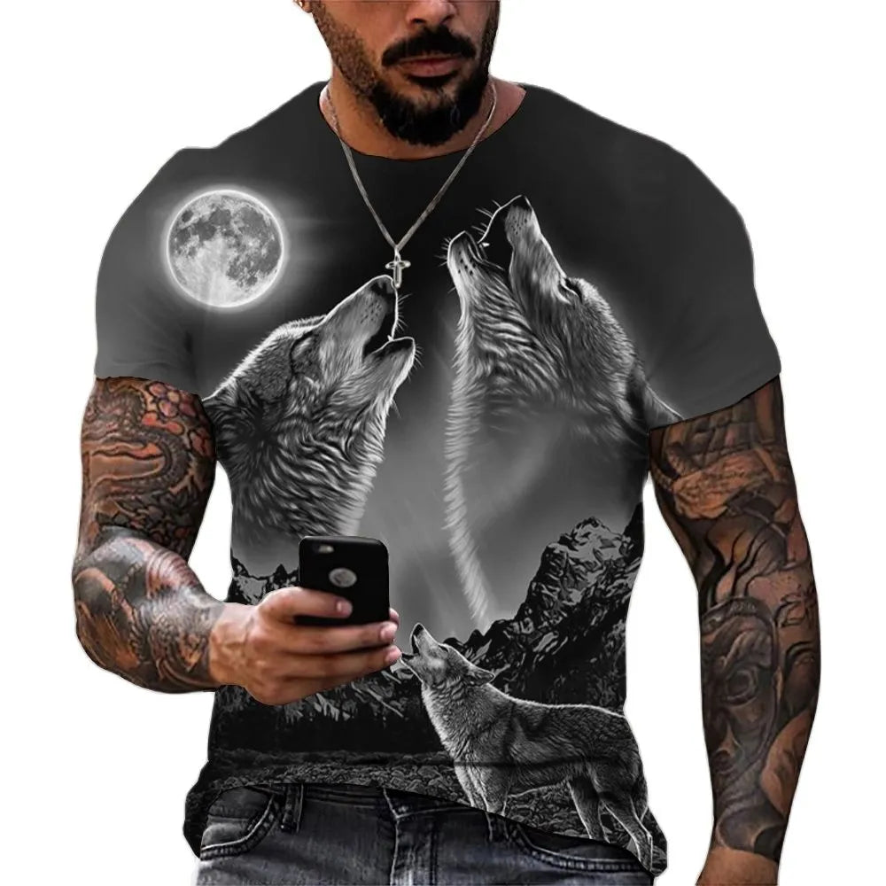 T-Shirt Loup Lune