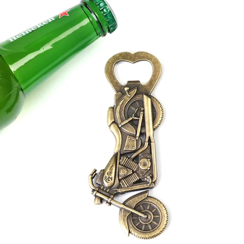 Motorcycle bottle opener
