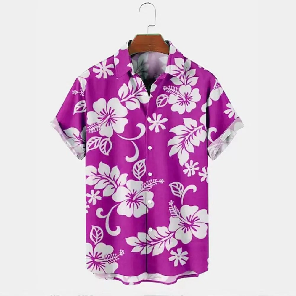 Chemise Hawaienne Rose