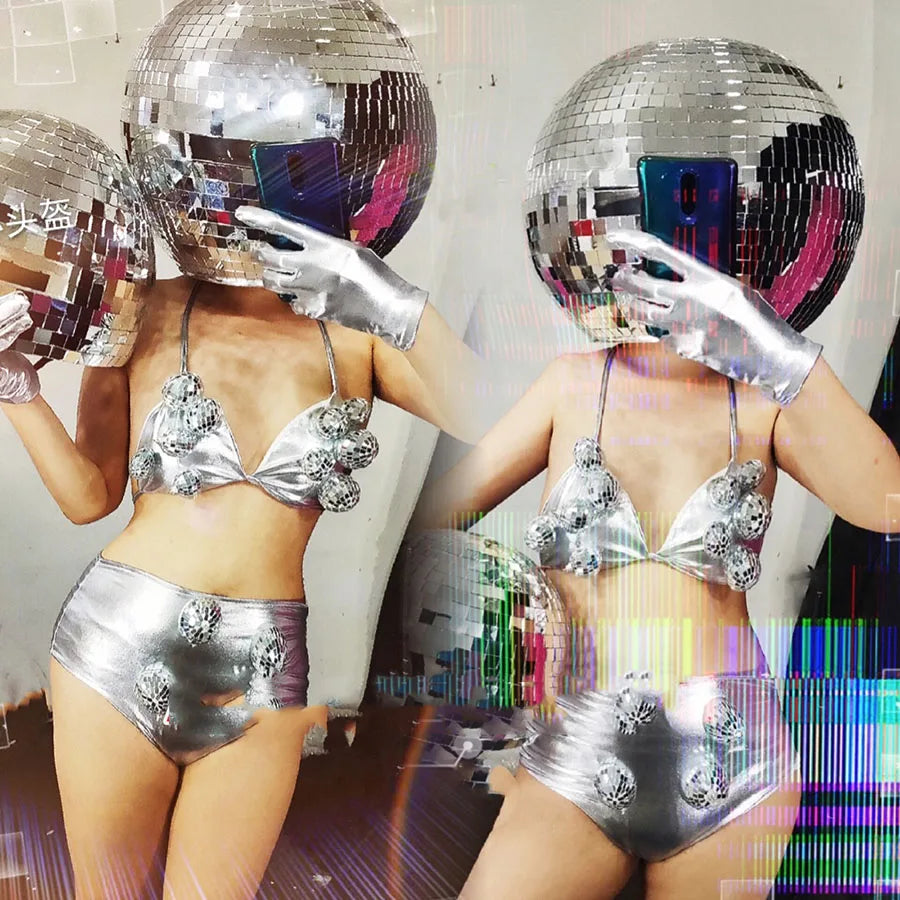 Disco ball costume