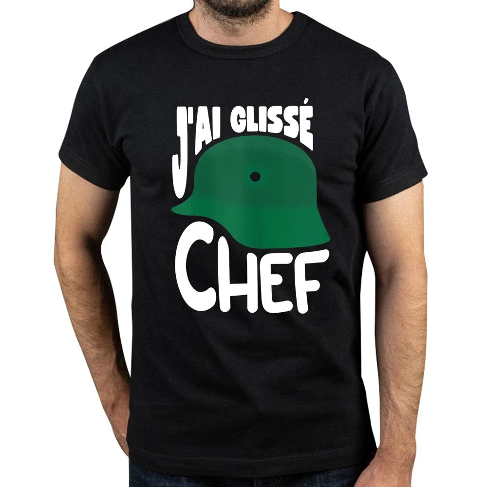 T Shirt J'Ai Glissé Chef