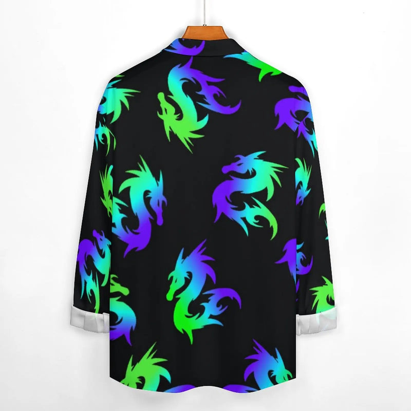 Chemise dragon noir