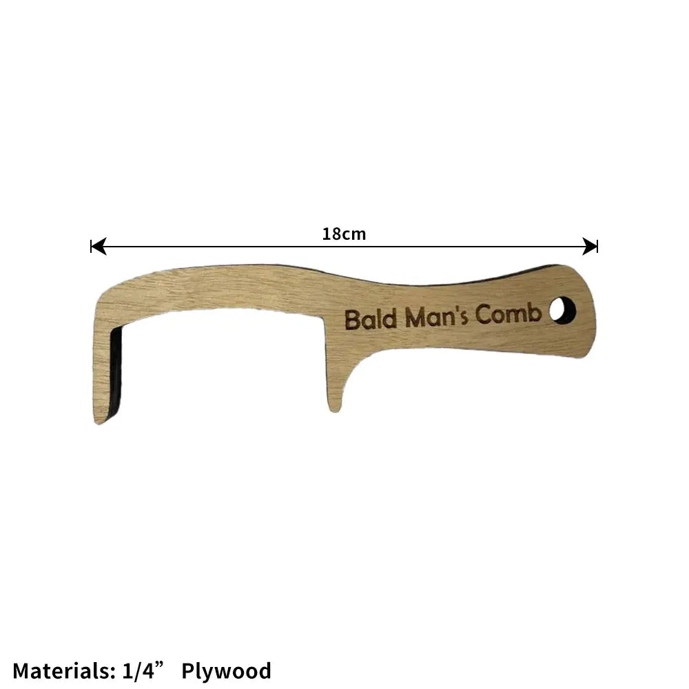 Rednow Products Peigne Pour Chauves - Gadget Farce Et Attrape Brun
