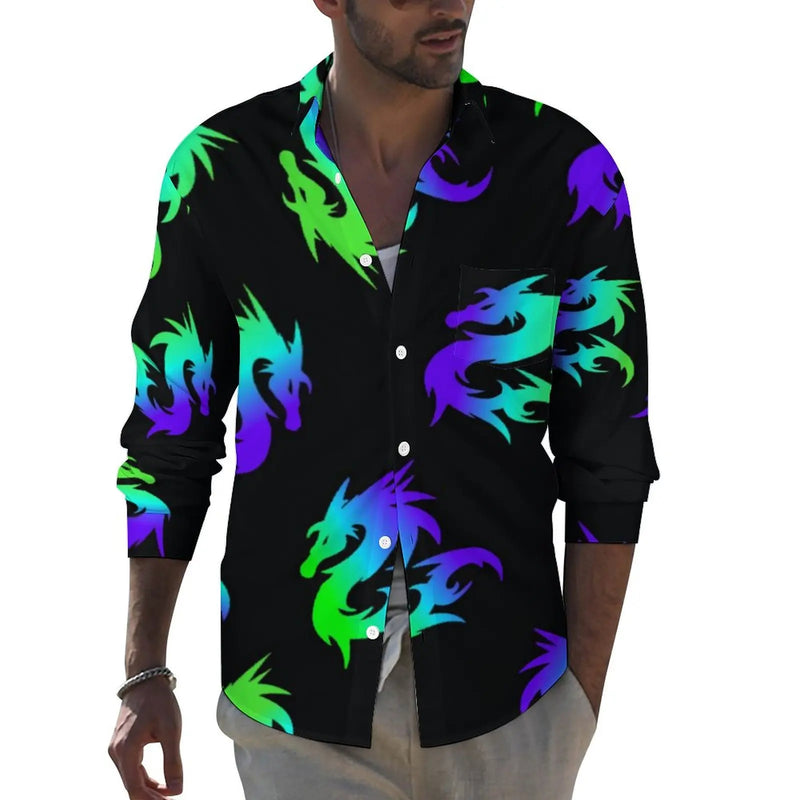 Chemise dragon noir Beauf de France