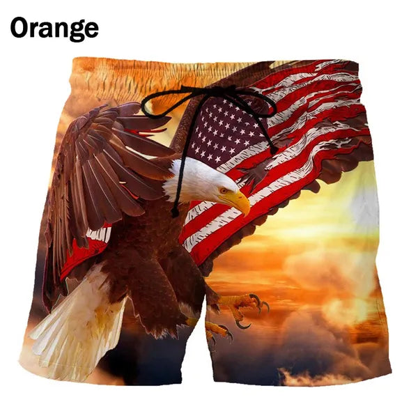 Short Drapeau Usa